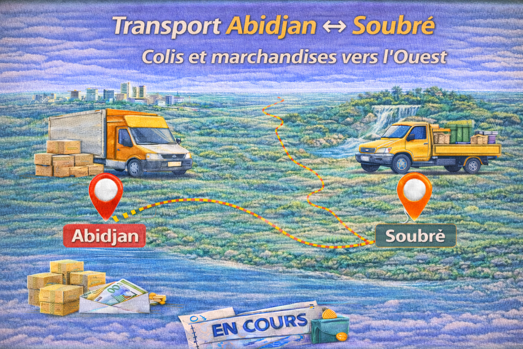 Transport Abidjan ↔ Séguéla : colis et marchandises vers le Centre-Nord ...